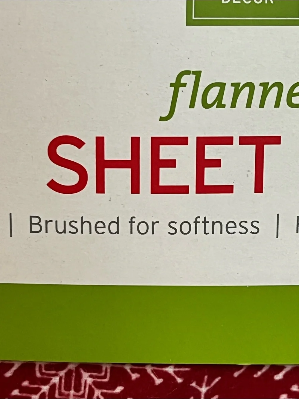 Queen Flannel Sheet Set 100% Cotton Red Snowflake Holiday Bedding